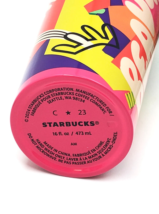 STARBUCKS 2024 SHAE ANTHONY Rainbow BEAUTIFUL Stainless Steel Tumbler 16oz