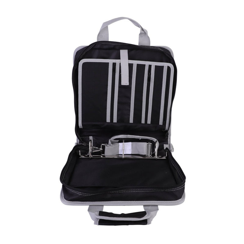 2" Ring Zipper Binder with Strap Black - up&up