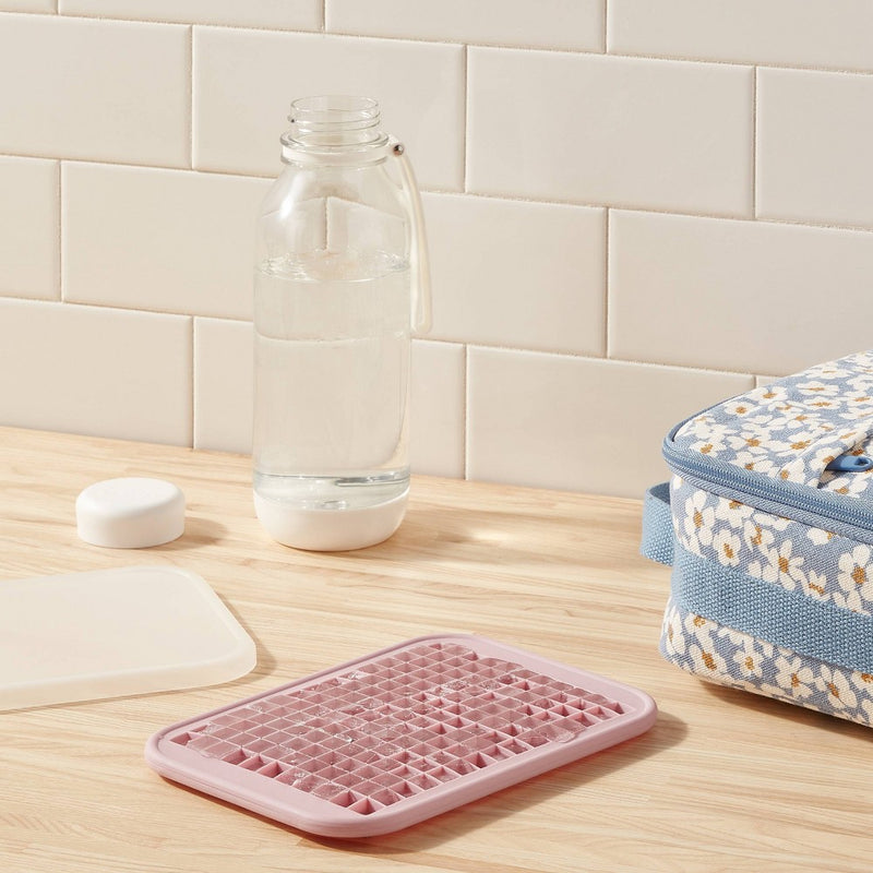 Silicone Crushed Ice Tray with Lid Pink - Room Essentials