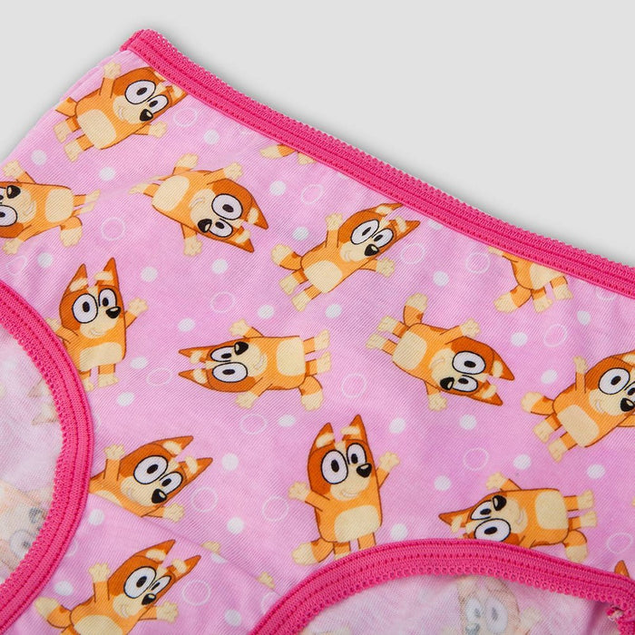 Toddler Girls' 7pk Bluey Classic Briefs 2T-3T - Colors May Vary