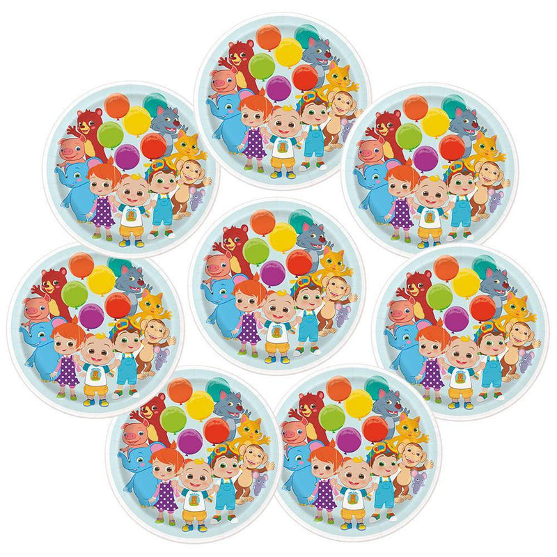 Cocomelon 8ct 9" Paper Plates