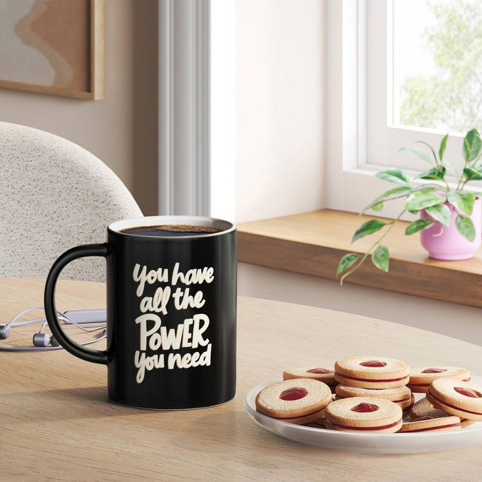 15oz Ceramic Mug Black - Room Essentials