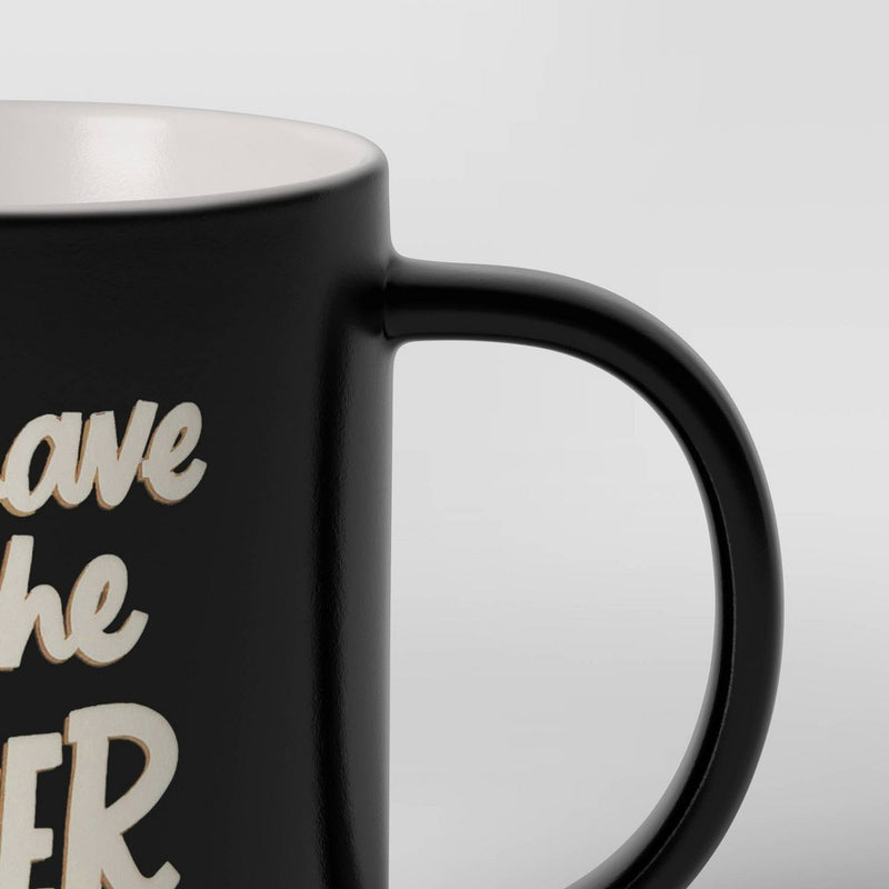 15oz Ceramic Mug Black - Room Essentials