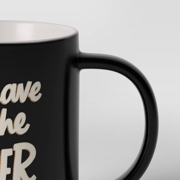 15oz Ceramic Mug Black - Room Essentials
