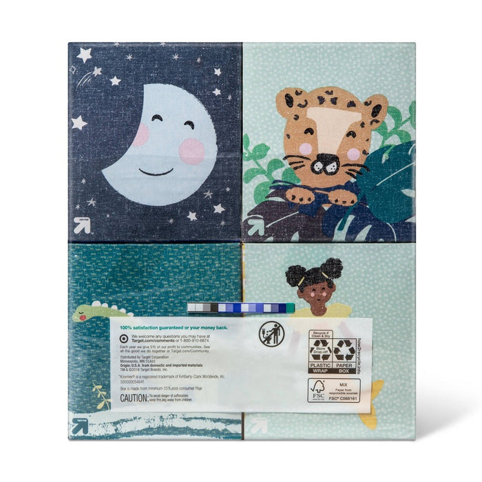 Everyday Facial Tissue - Kids Designs - 4pk/70ct - up&up