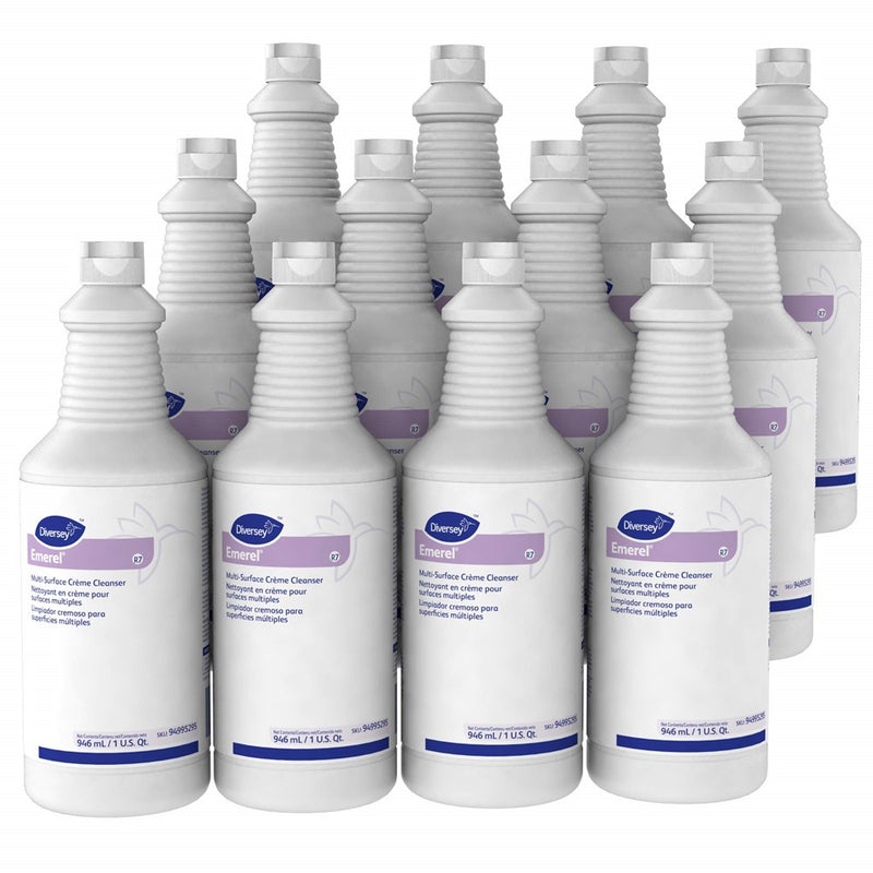 Diversey 94995295 Emerel Multi-Surface Creme Cleanser, Fresh Scent, 32Oz Bottle (Case Of 12) (LOCAL PICKUP ONLY)