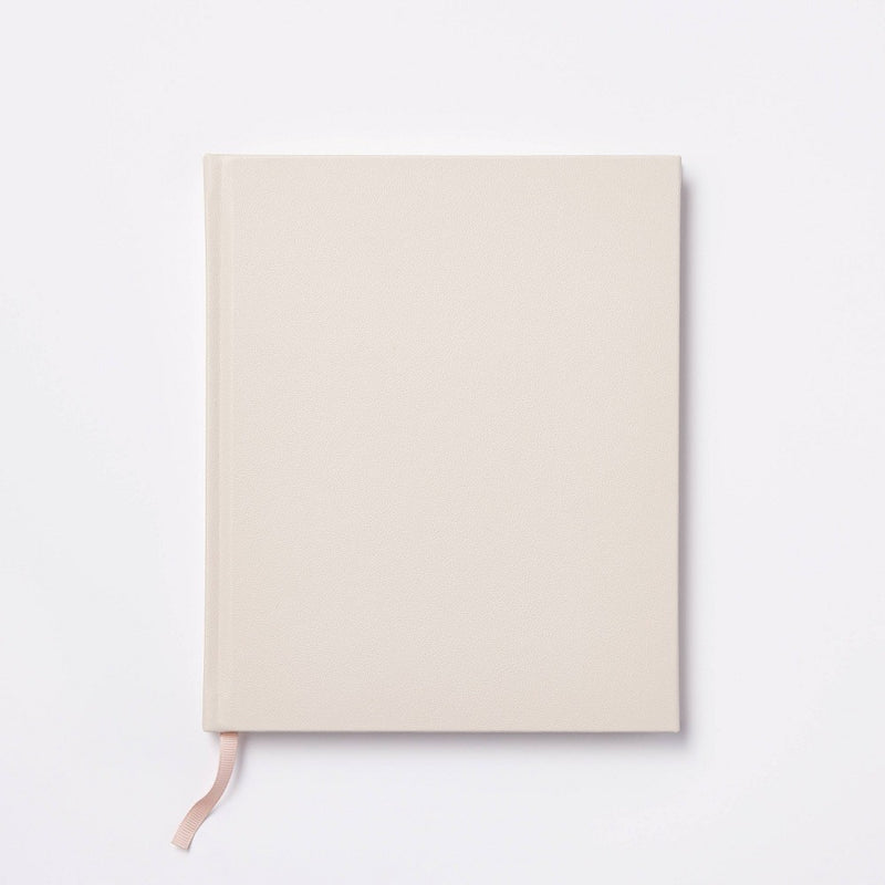 Undated Planner 8.5"x7" Faux Leather Blush - Threshold
