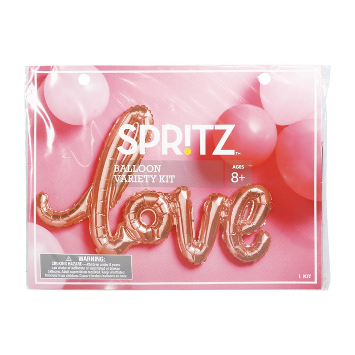 Foil + Latex Love Script Balloon Pack Assorted Pinks - Spritz