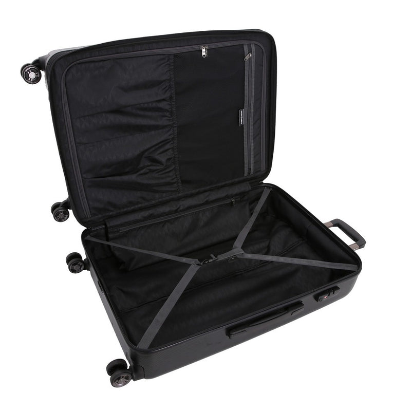 SWISSGEAR Energie Hardside Large Checked Spinner Suitcase - Black (LOCAL PICKUP ONLY)