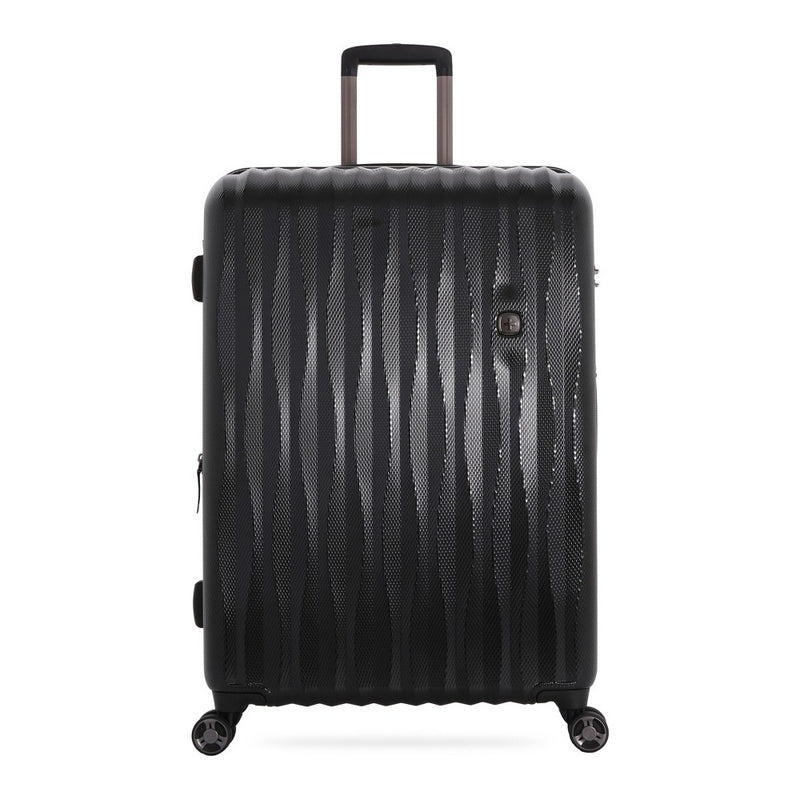 SWISSGEAR Energie Hardside Large Checked Spinner Suitcase - Black (LOCAL PICKUP ONLY)