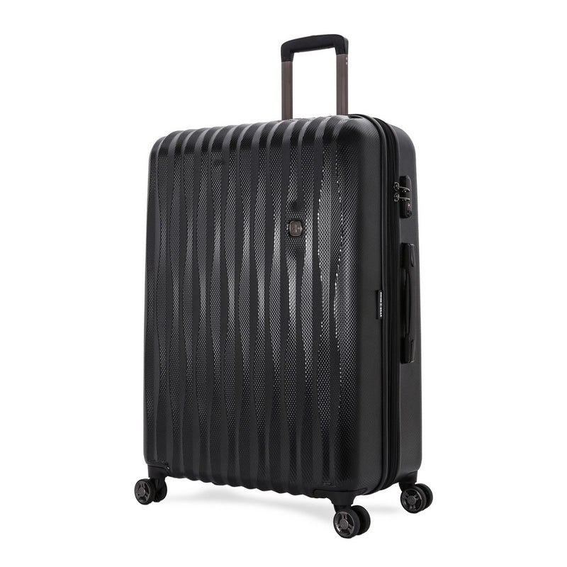 SWISSGEAR Energie Hardside Large Checked Spinner Suitcase - Black (LOCAL PICKUP ONLY)