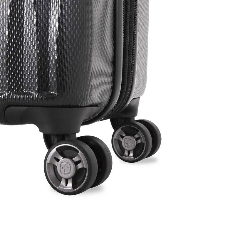 SWISSGEAR Energie Hardside Large Checked Spinner Suitcase - Black (LOCAL PICKUP ONLY)