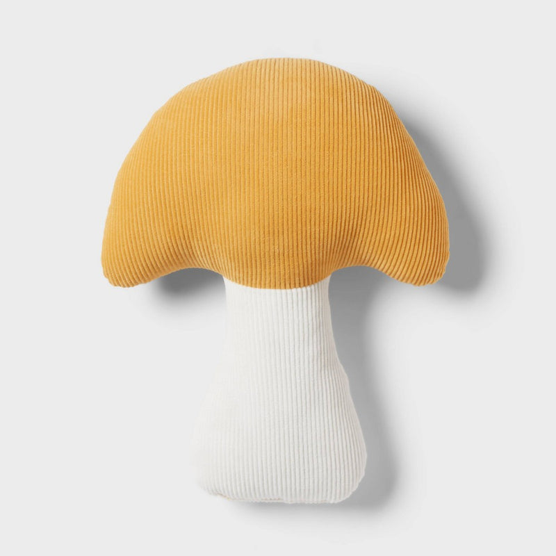 Mushroom Shaped Decorative Pillow Ivory/Honey Yellow - Room Essentials