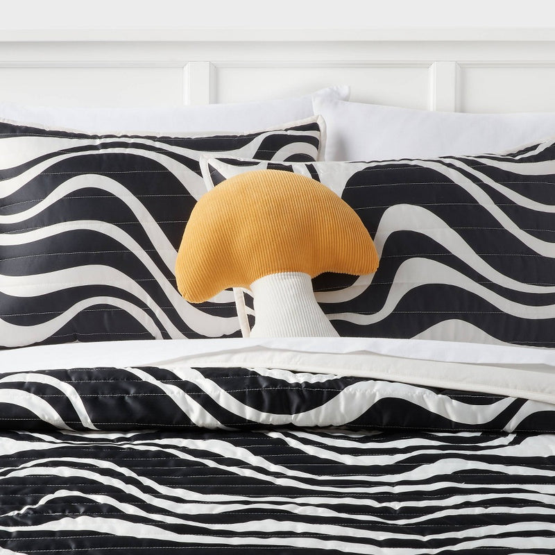 Mushroom Shaped Decorative Pillow Ivory/Honey Yellow - Room Essentials