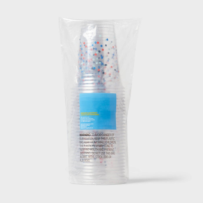 Disposable Plastic Cups - Dots - 18oz/30ct - up&up