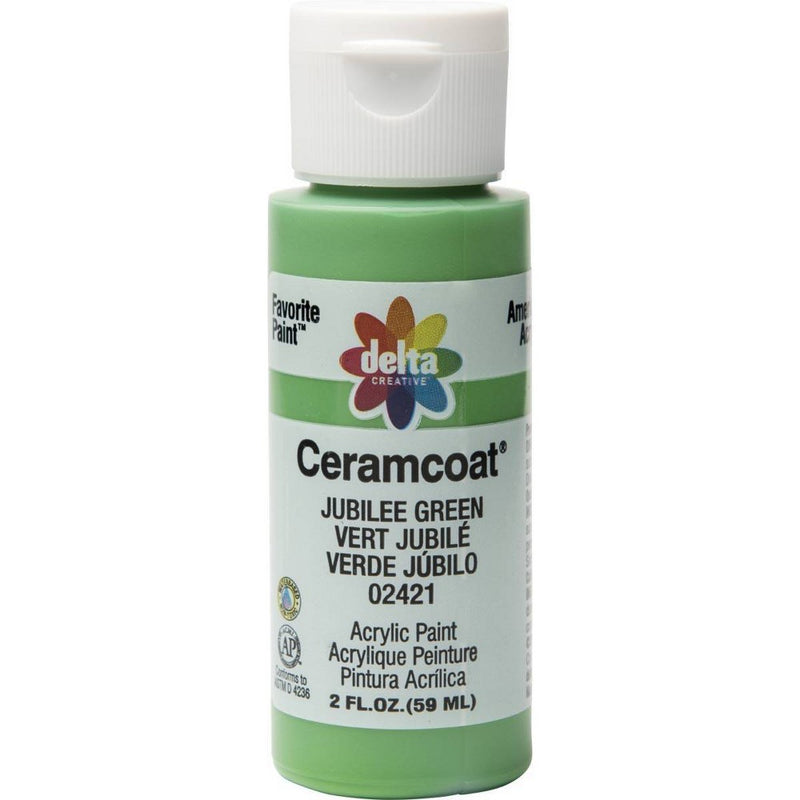 2 fl oz Acrylic Craft Paint Jubilee Green - Delta Ceramcoat