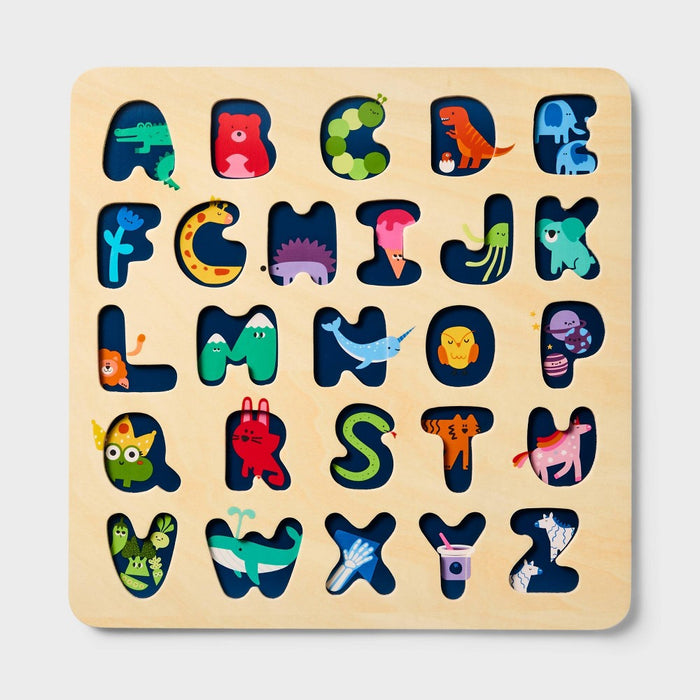 Wooden ABC Puzzle - 27pc - Gigglescape