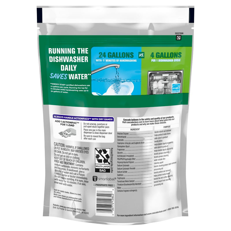 Cascade Fresh Platinum Action Pacs - 27ct