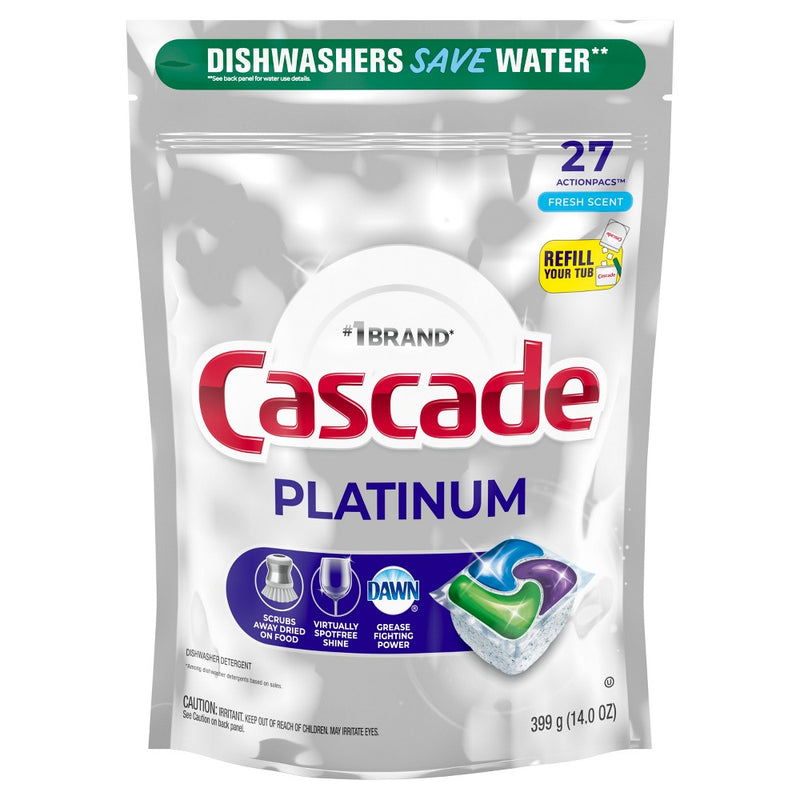 Cascade Fresh Platinum Action Pacs - 27ct