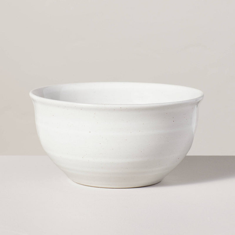 27oz Flared Brim Stoneware Cereal Bowl Vintage Cream - Hearth & Hand with Magnolia: Dishwasher-Safe, Farmhouse Style