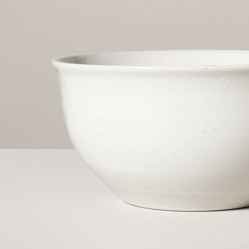 27oz Flared Brim Stoneware Cereal Bowl Vintage Cream - Hearth & Hand with Magnolia: Dishwasher-Safe, Farmhouse Style
