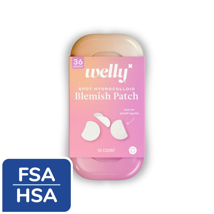Welly Hydrocolloid Face Saver Acne Bandages - Clear - 36ct