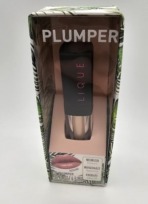 LOT OF 2!!! Lique Cosmetics RADIANT Sparkled Lip Plumper- .22 Fl Oz / 6.5ml- NIB