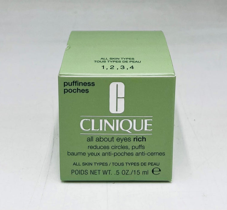 Clinique All About Eyes Rich Eye Cream with Hyaluronic Acid - 0.5 fl oz - Ulta Beauty