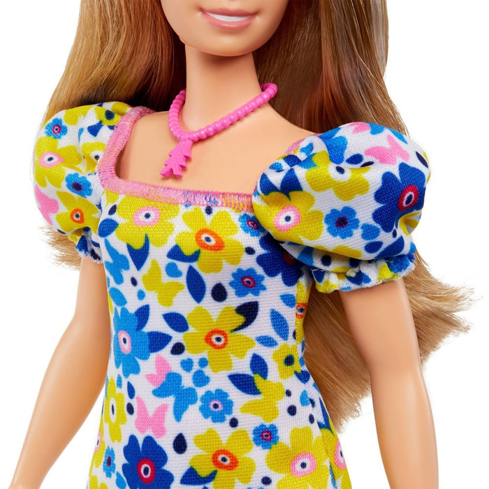 Barbie Fashionistas Doll #208 with Down Syndrome Wearing Floral Dress