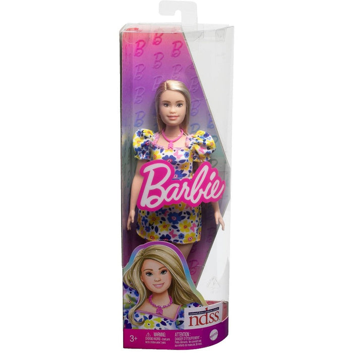 Barbie Fashionistas Doll #208 with Down Syndrome Wearing Floral Dress