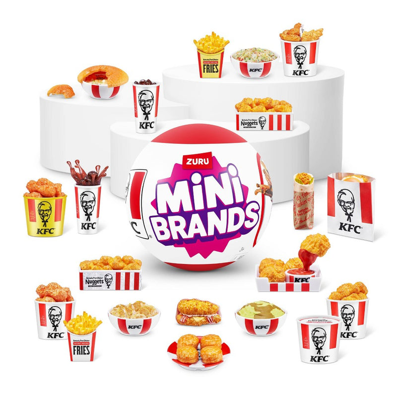 LOT OF 3!!! 5 Surprise KFC Mini Brand Series 1