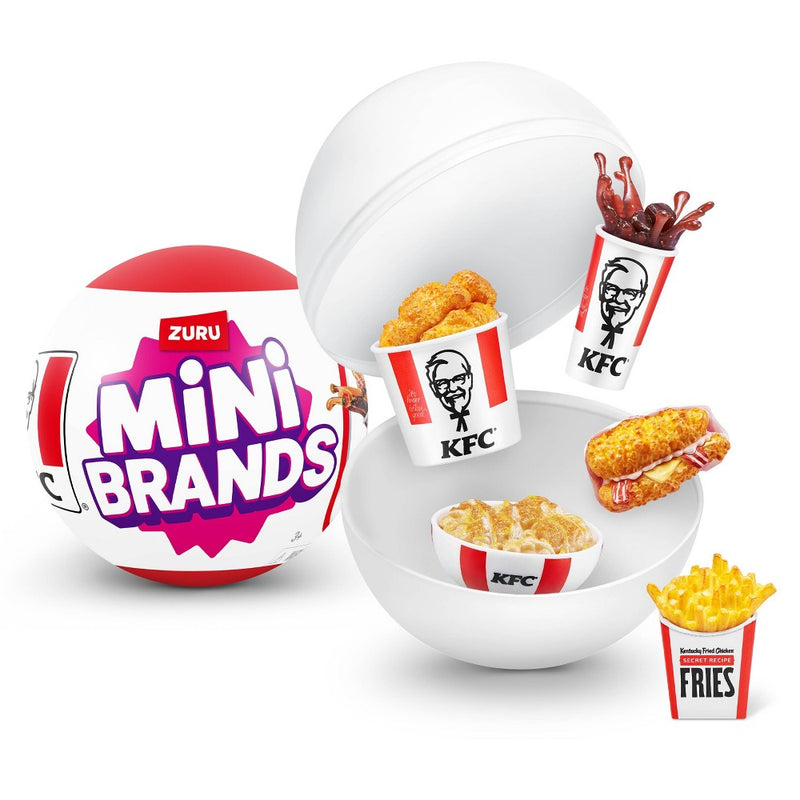 LOT OF 3!!! 5 Surprise KFC Mini Brand Series 1