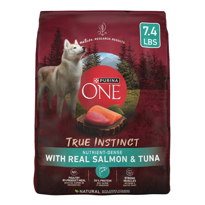 Purina ONE SmartBlend True Instinct Natural Real Salmon & Fish Flavor Dry Dog Food - 7.4lbs