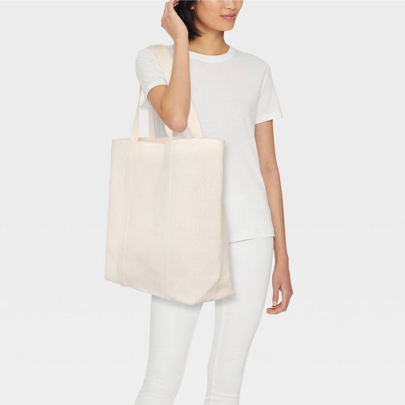 Engineered Knit Tote Handbag - A New Day Off-White (LOCAL PICKUP ONLY)
