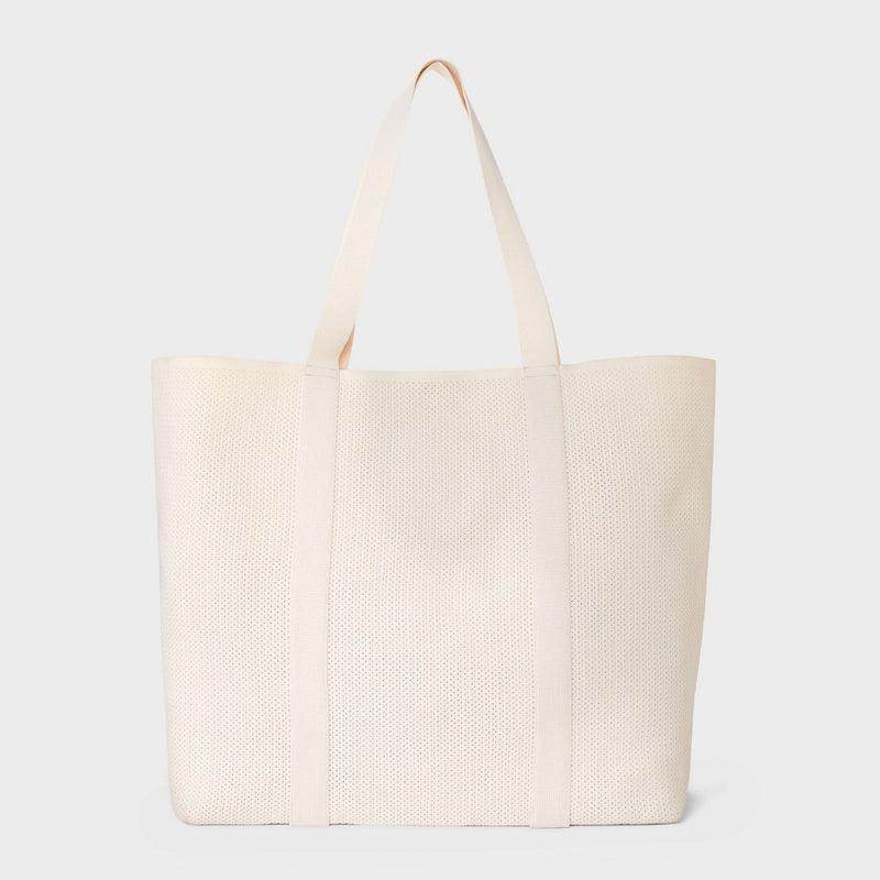 Engineered Knit Tote Handbag - A New Day Off-White (LOCAL PICKUP ONLY)