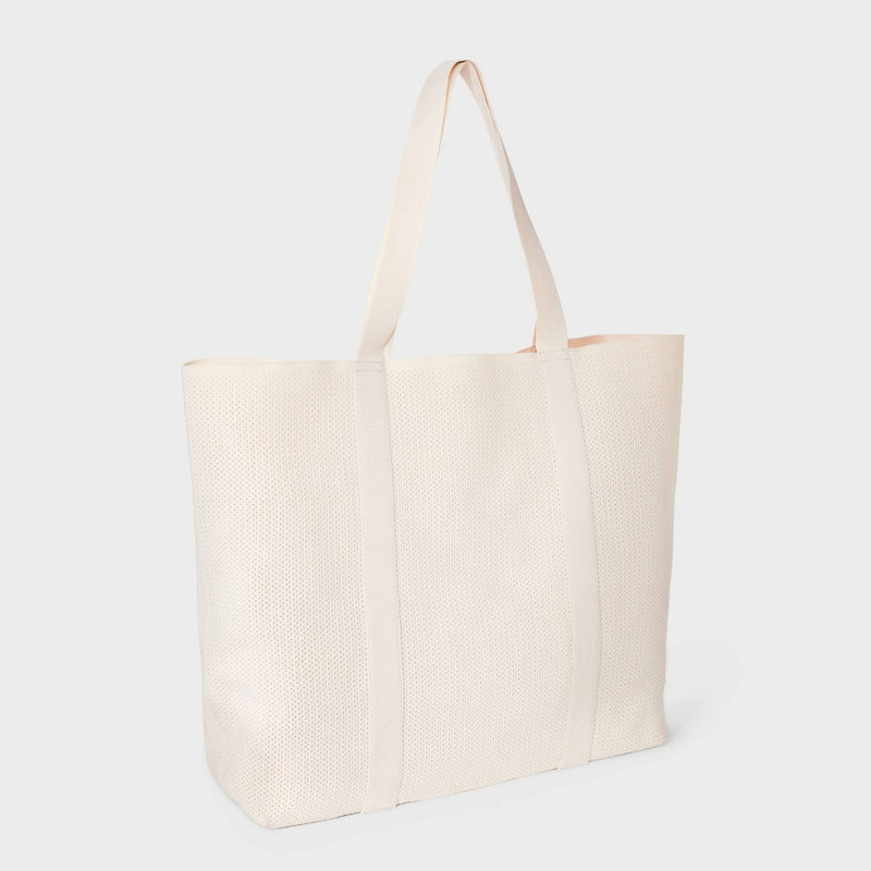 Engineered Knit Tote Handbag - A New Day Off-White (LOCAL PICKUP ONLY)