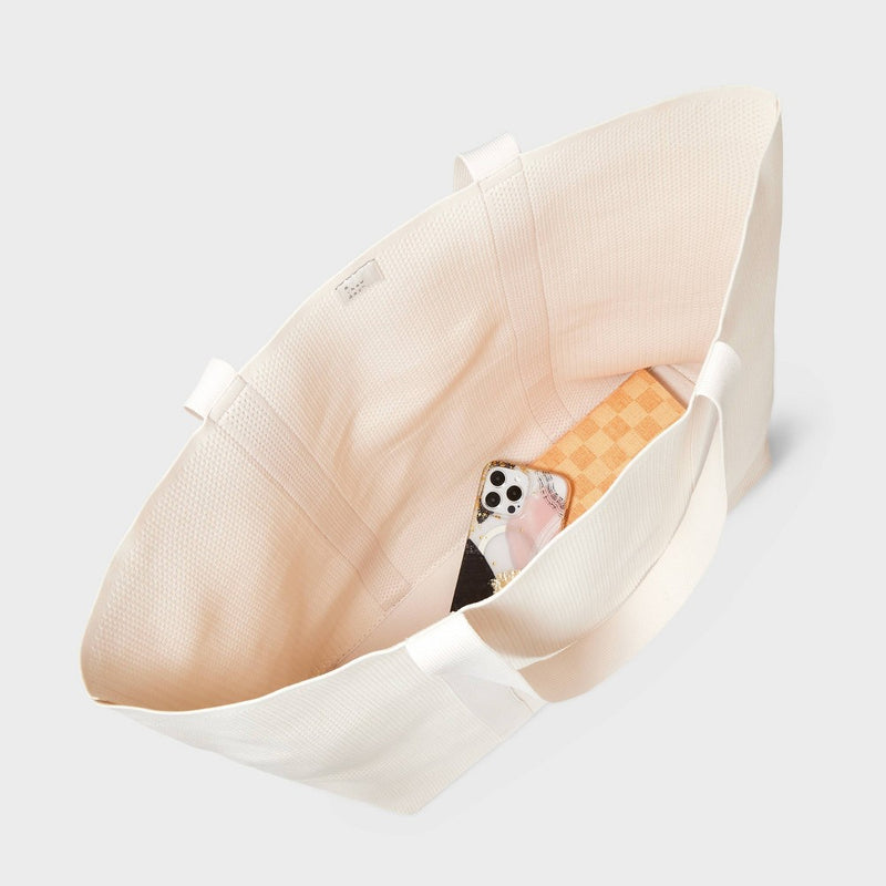 Engineered Knit Tote Handbag - A New Day Off-White (LOCAL PICKUP ONLY)