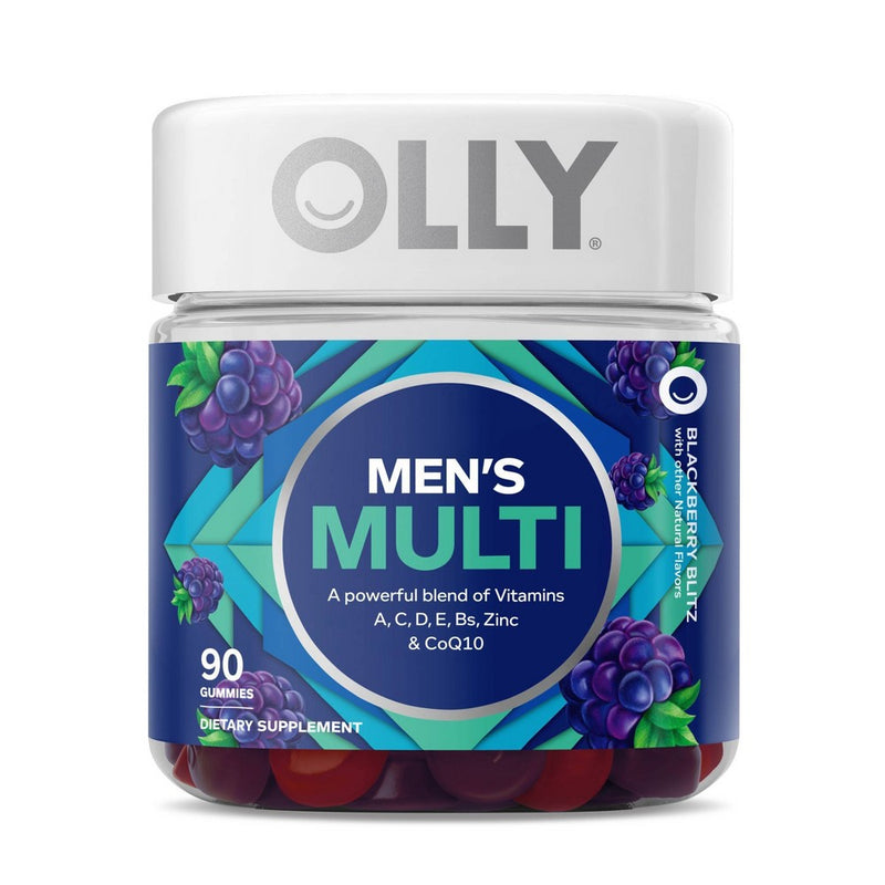 OLLY Men's Multivitamin Gummy - Blackberry Blitz - 90ct