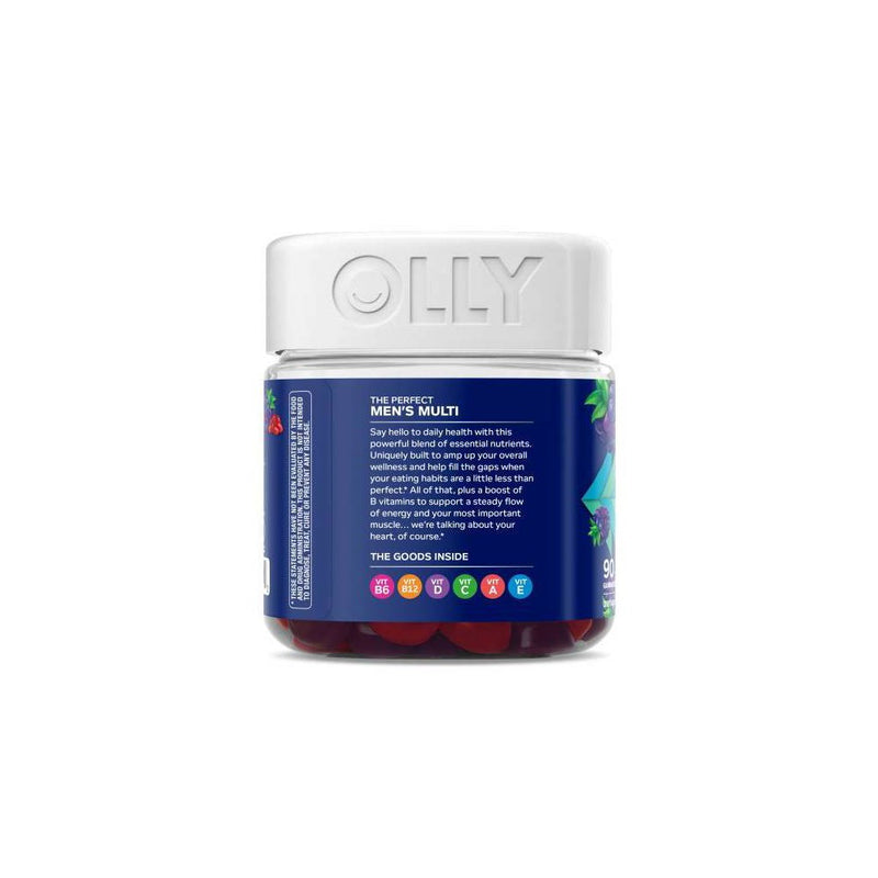 OLLY Men's Multivitamin Gummy - Blackberry Blitz - 90ct