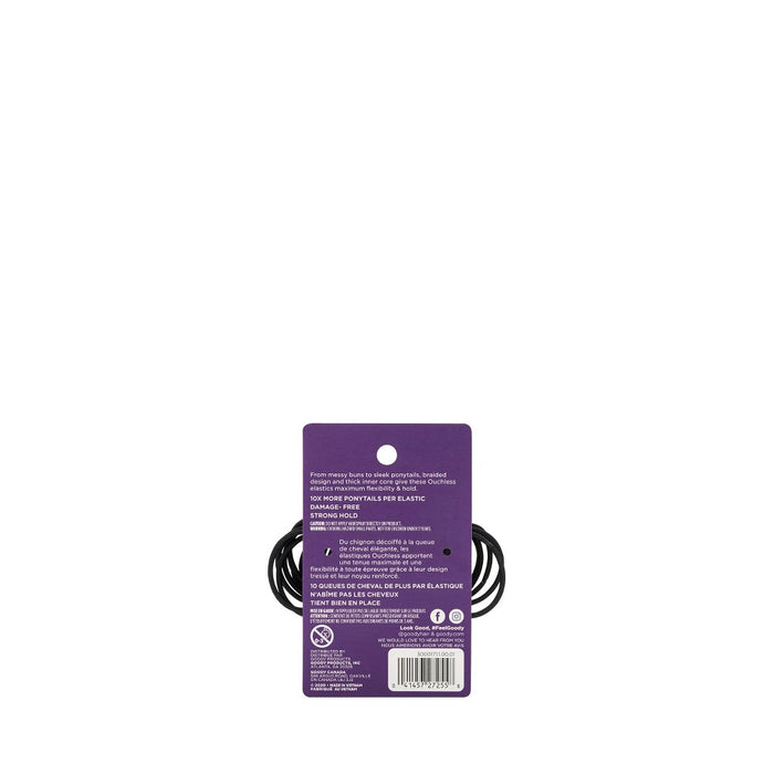 Goody Ouchless 2MM Hair Elastics - 36pk - Black