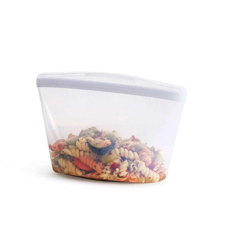 stasher Reusable Food Storage Bowl - 4 Cup - Mystery Color (Clear/Lavender)