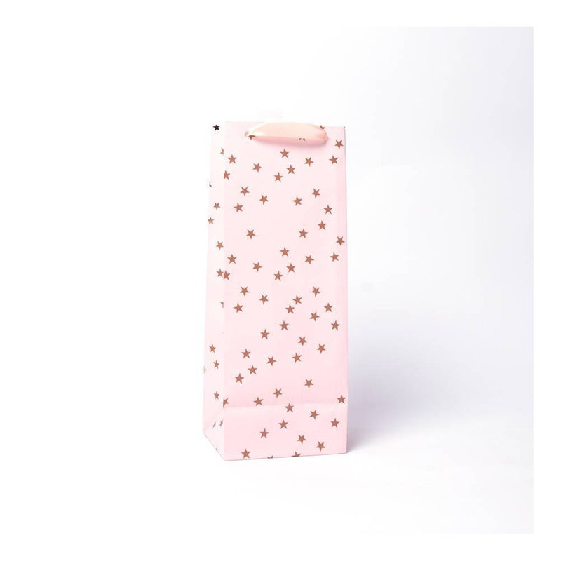 Wine Bag with Foil Stars Gold/Red/Pink - Spritz