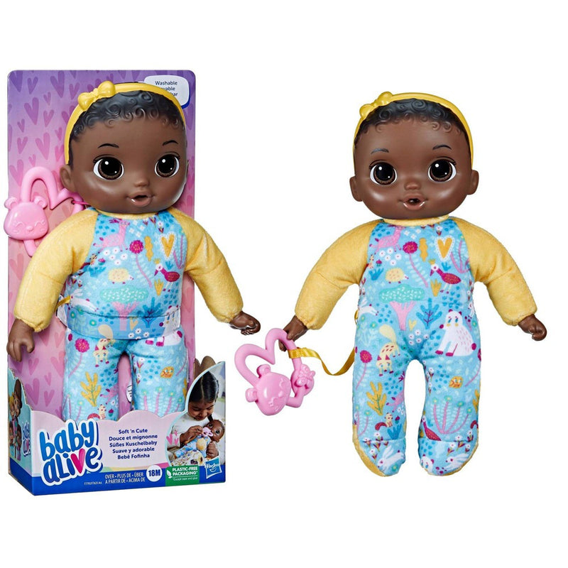 Baby Alive Sweet 'N Snugglier Baby Doll - Black Hair/Brown Eyes