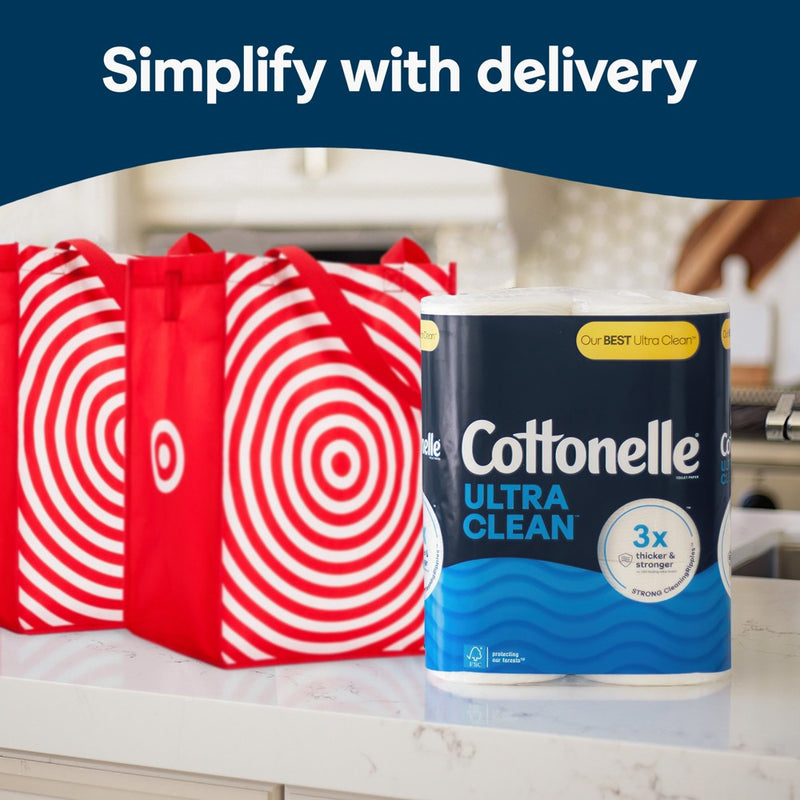 Cottonelle Ultra Clean Strong Toilet Paper - 30 Mega Rolls
