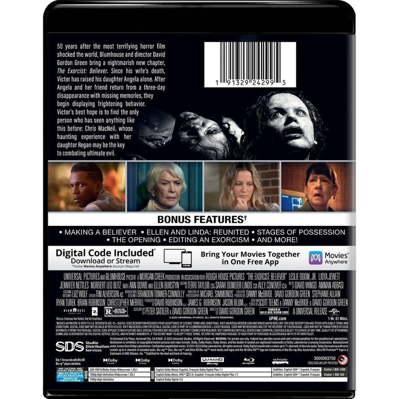 The Exorcist: Believer (4K/UHD) *ADD 3 TO YOUR CART & 1 IS FREE!*