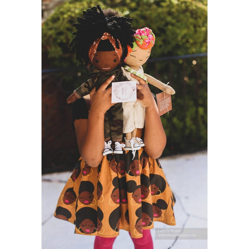 HarperIman 14" Handmade Linen Doll - Carmen