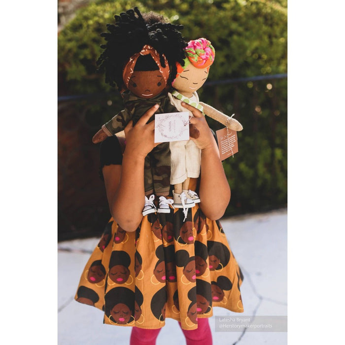 HarperIman 14" Handmade Linen Doll - Carmen