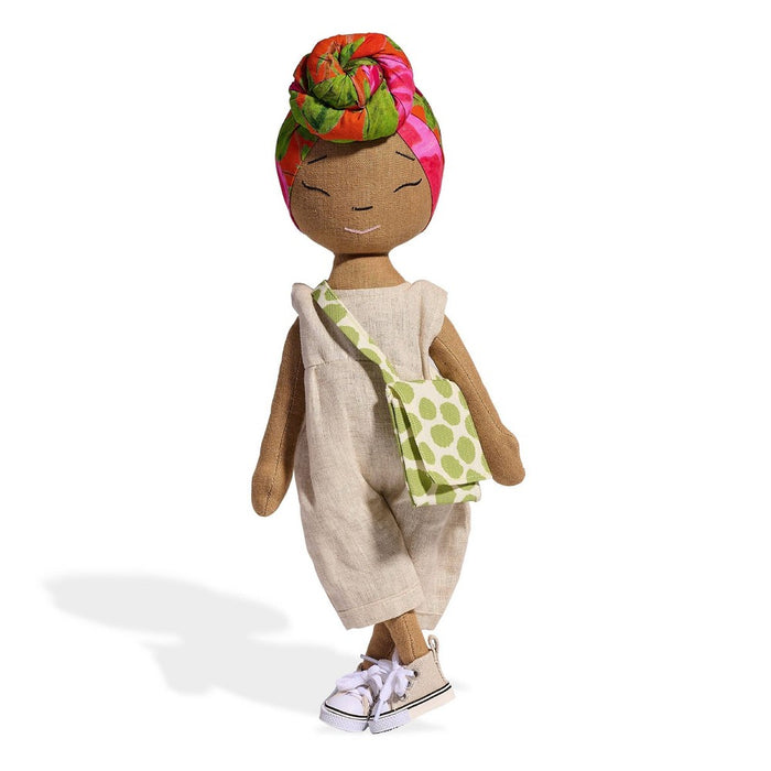 HarperIman 14" Handmade Linen Doll - Carmen