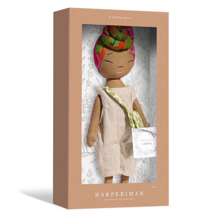 HarperIman 14" Handmade Linen Doll - Carmen
