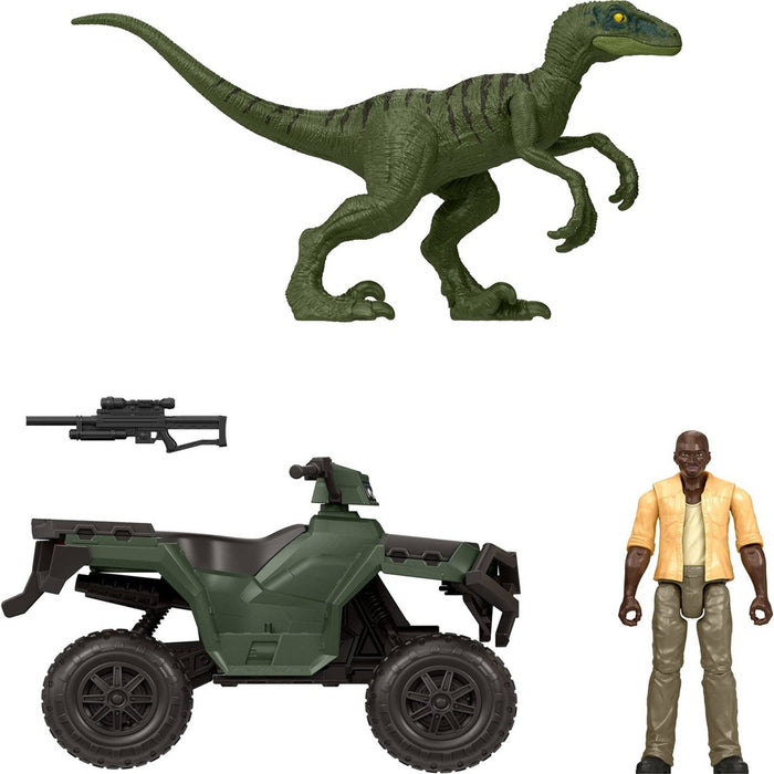 Jurassic World Barry Sembene ATV Chase Toy Vehicle Pack